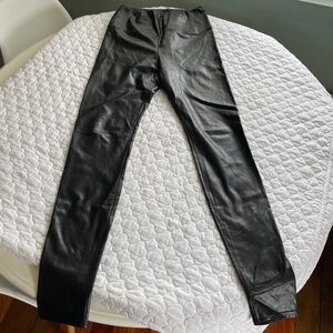 Wilfred Free Daria Pant High-Waisted UnReal‎ Leather Leggings Size Large